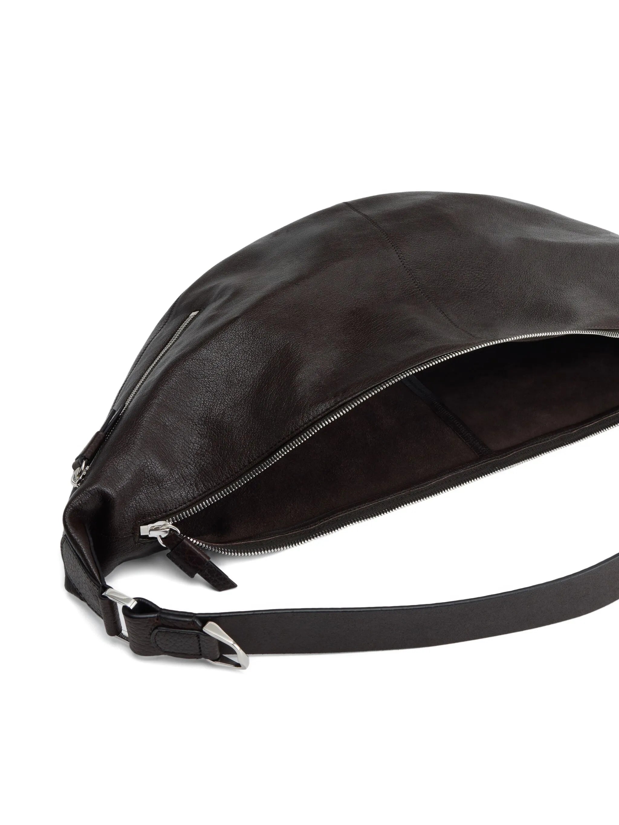Quiver curved zip shoulder bag
