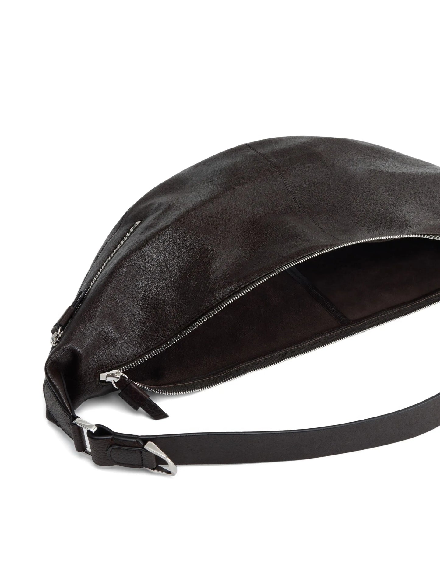 Quiver curved zip shoulder bag