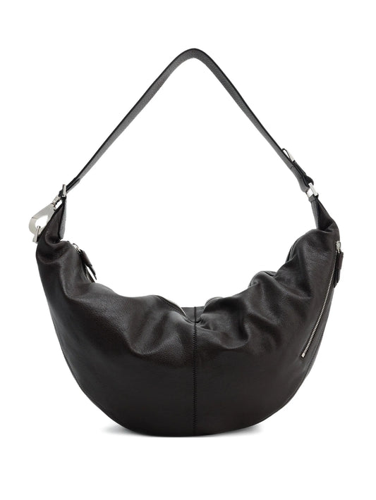 Quiver curved zip shoulder bag