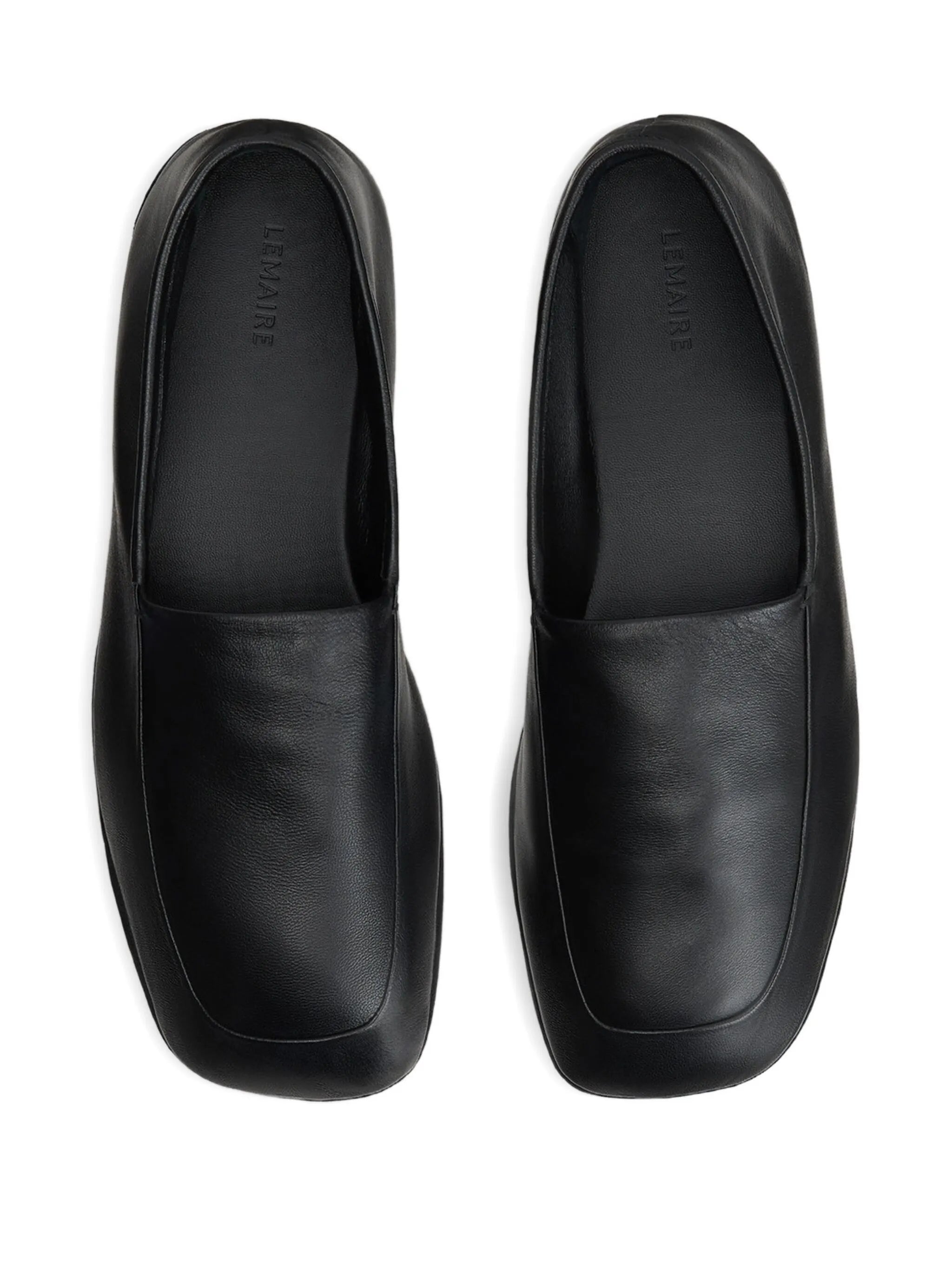 slip-on square-toe loafers