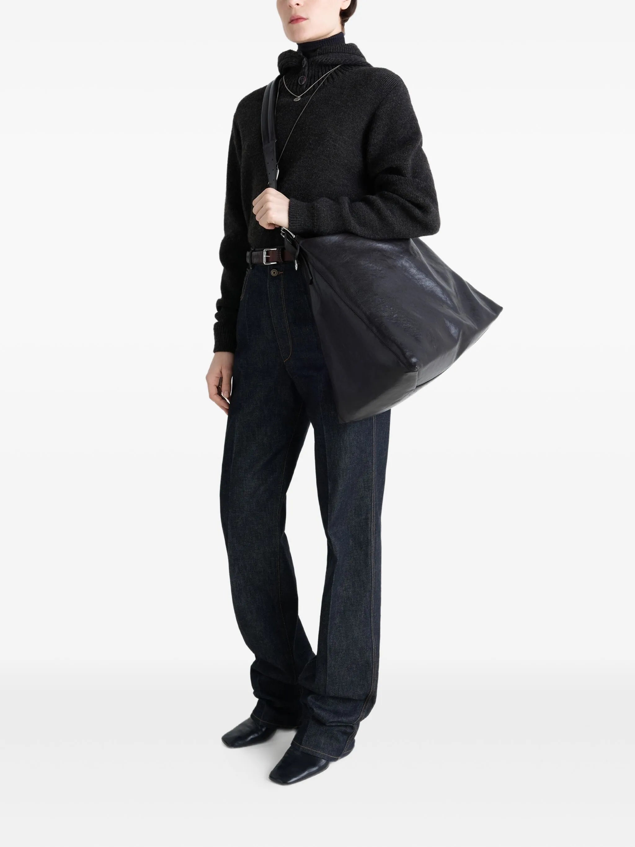 belted shoulder bag