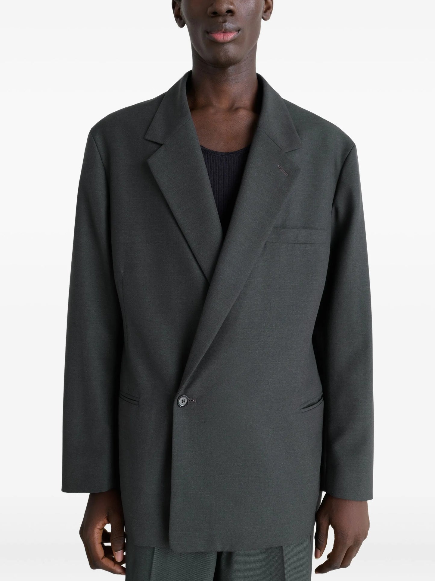 cross-breast tailored blazer