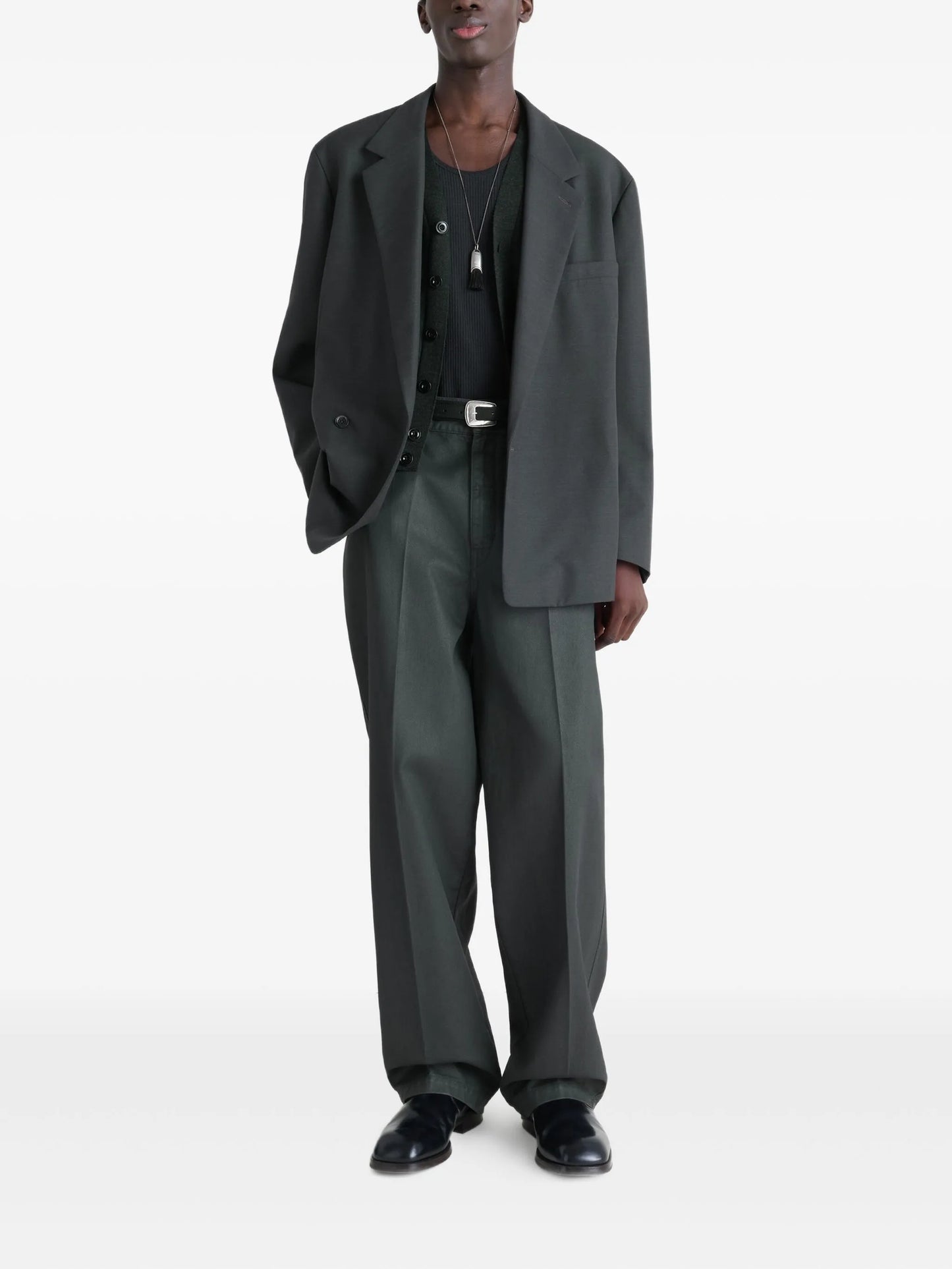 cross-breast tailored blazer