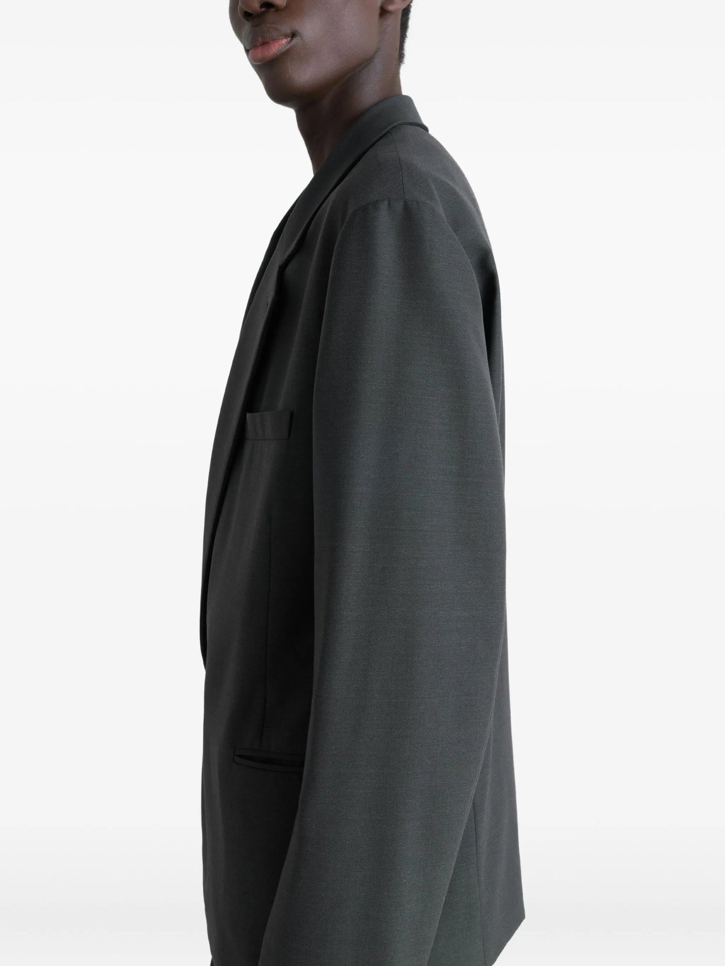 cross-breast tailored blazer