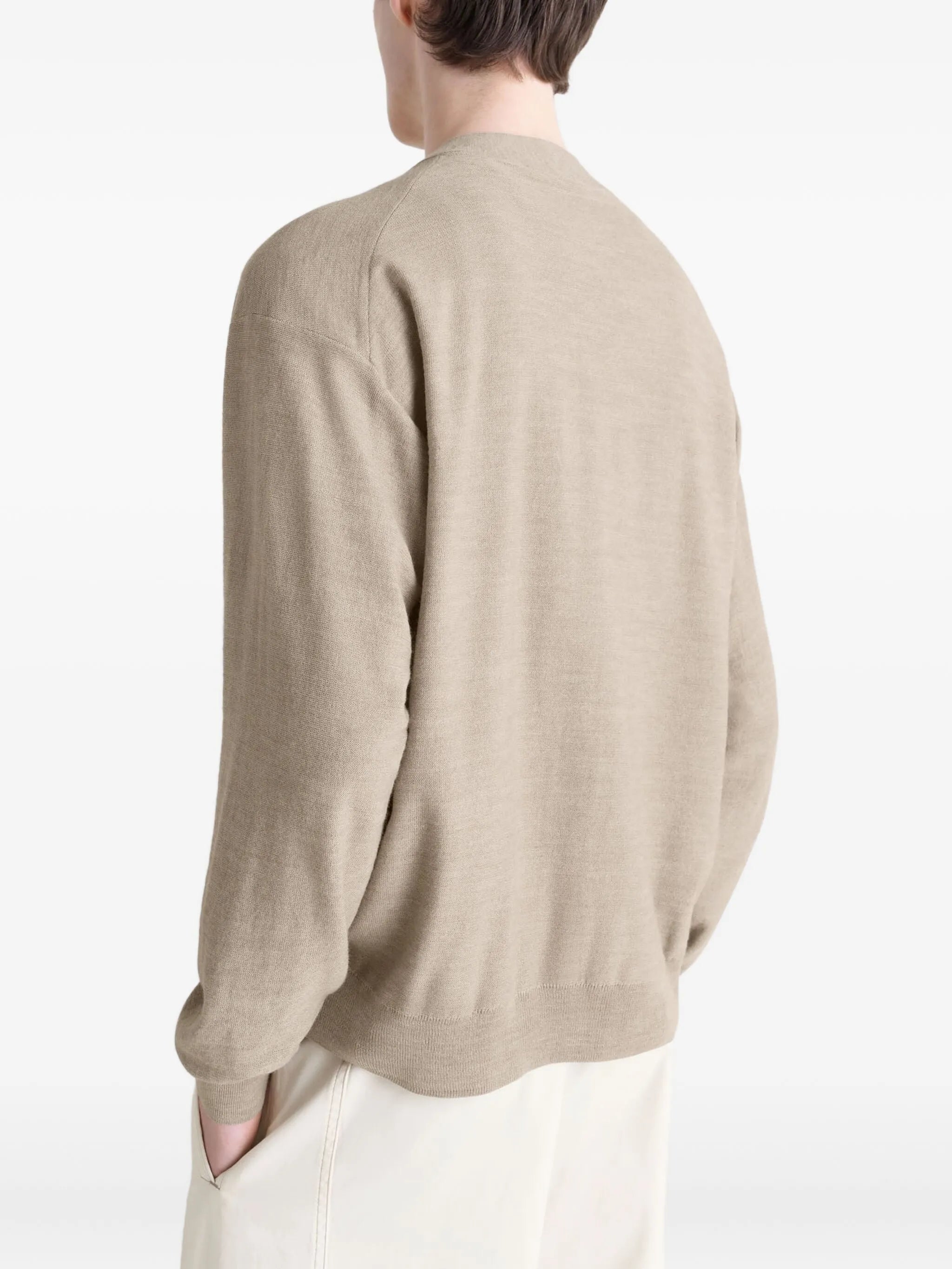 twisted button cardigan