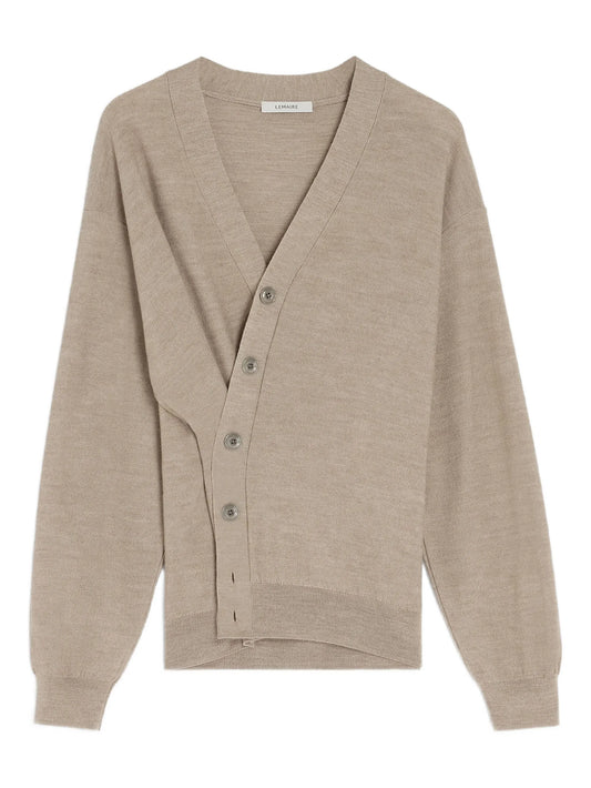 twisted button cardigan