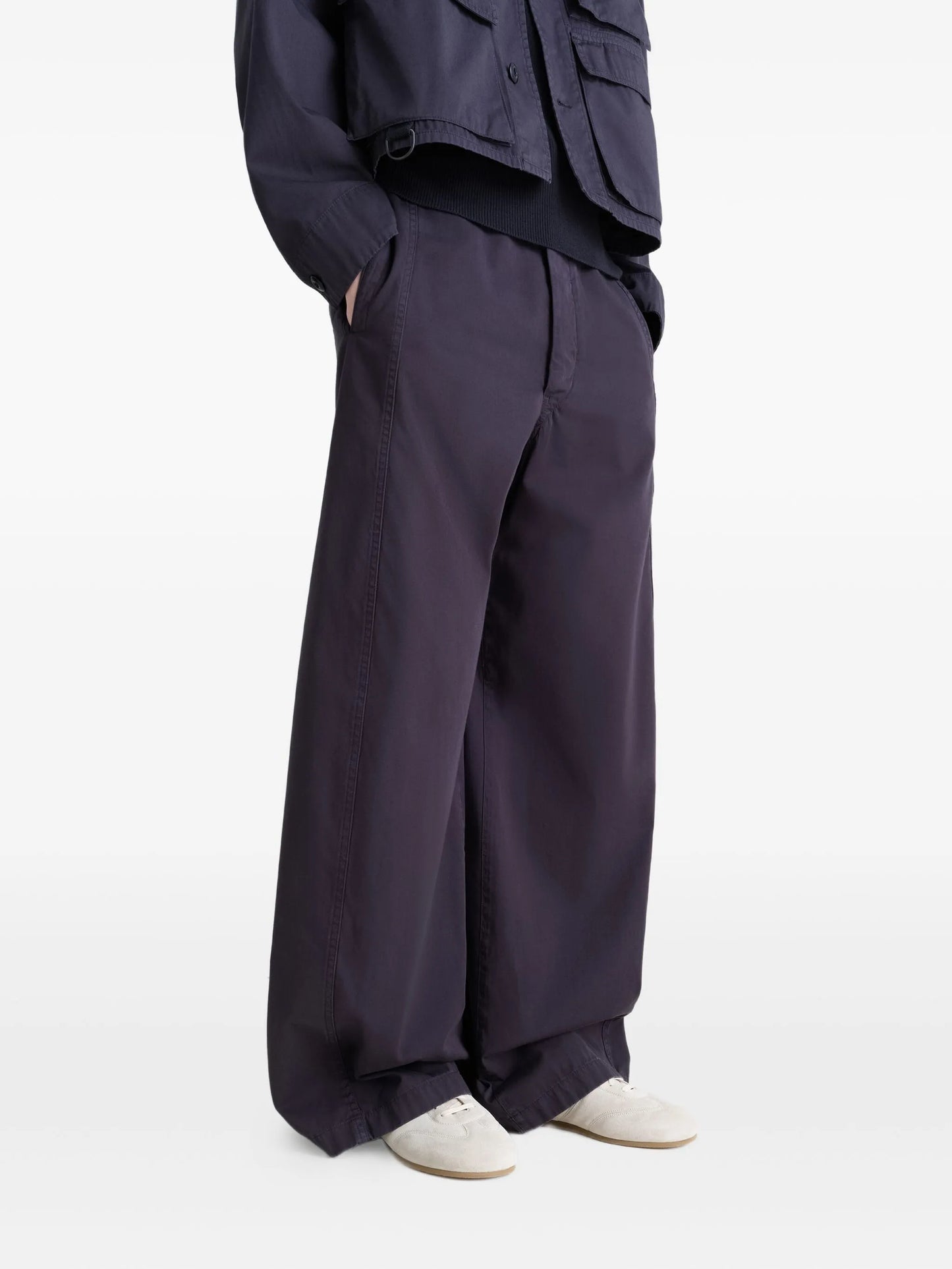 quilted suede low-tops