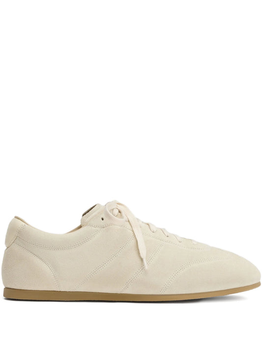 quilted suede low-tops