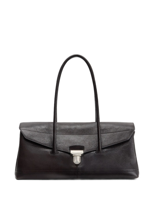 Gear leather shoulder bag