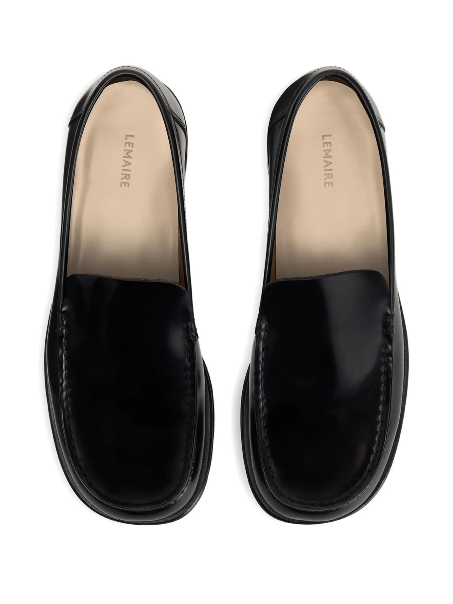 square-toe loafers