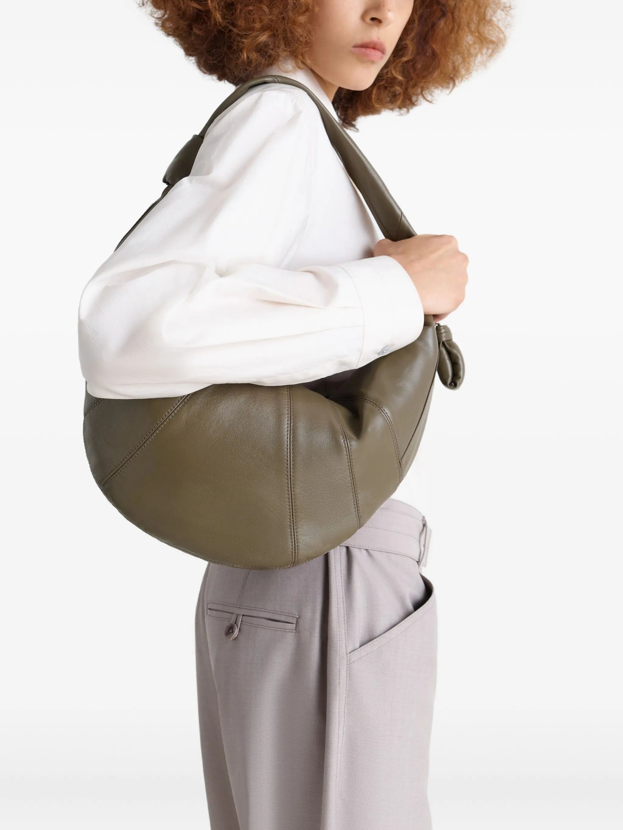 Fortune Croissant bag in leather