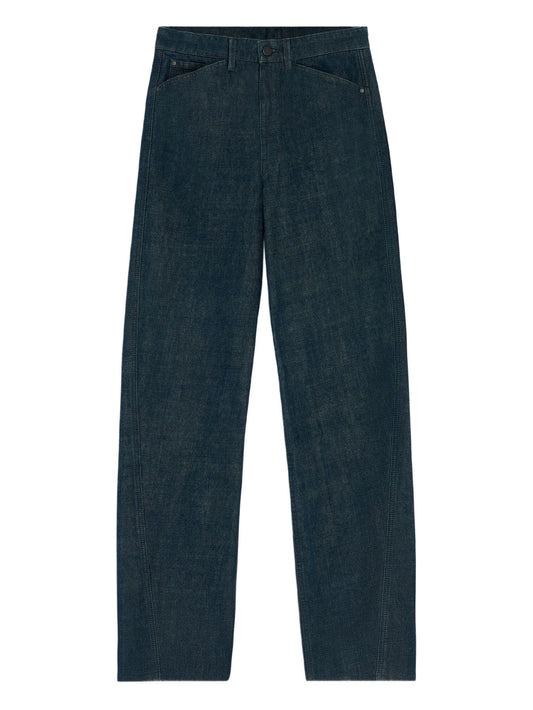twisted five-pocket jeans