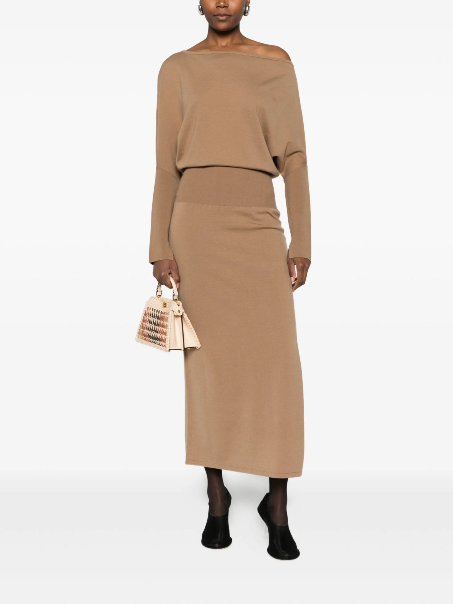 Janese off-shoulder midi dress
