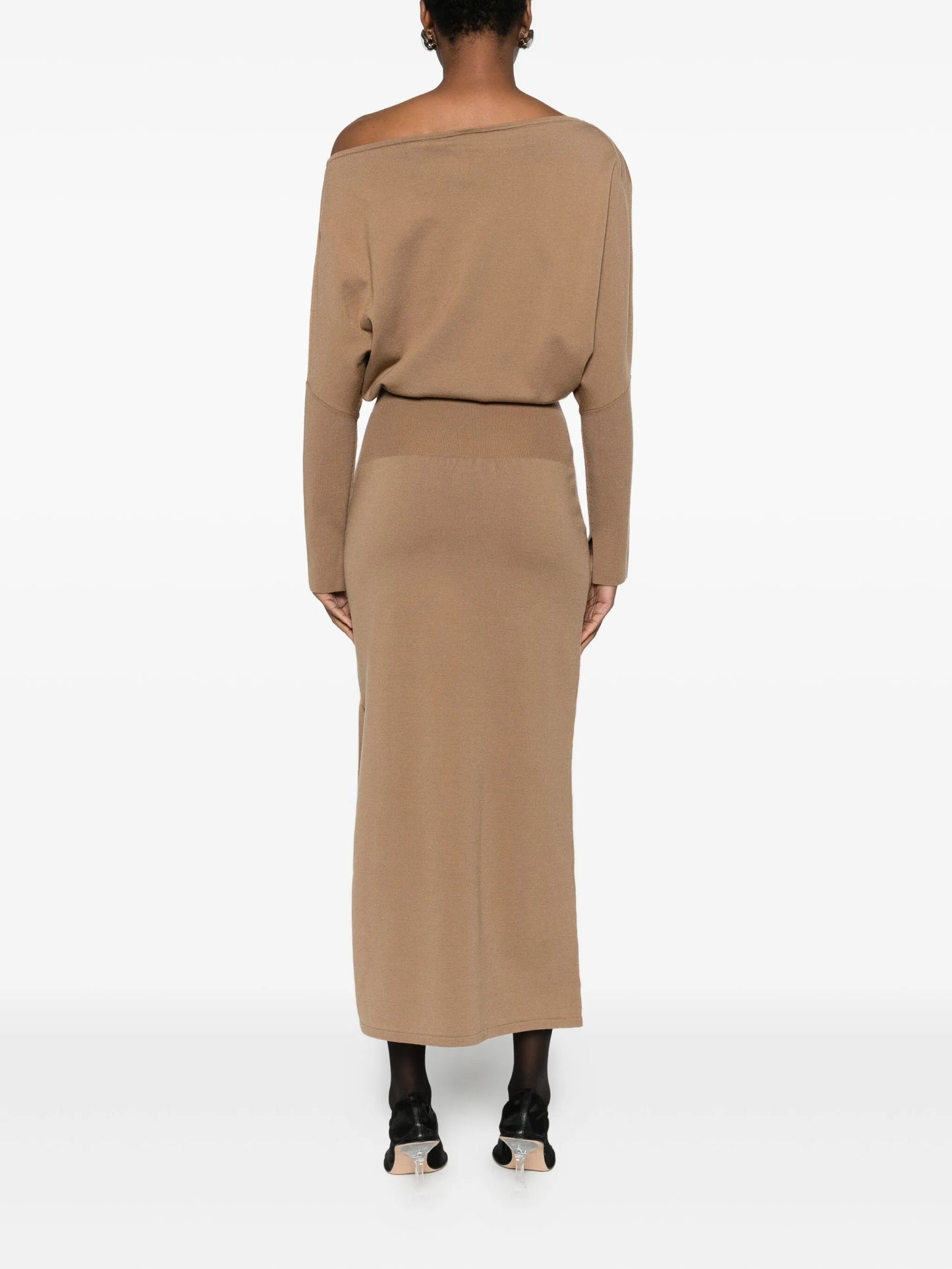Janese off-shoulder midi dress