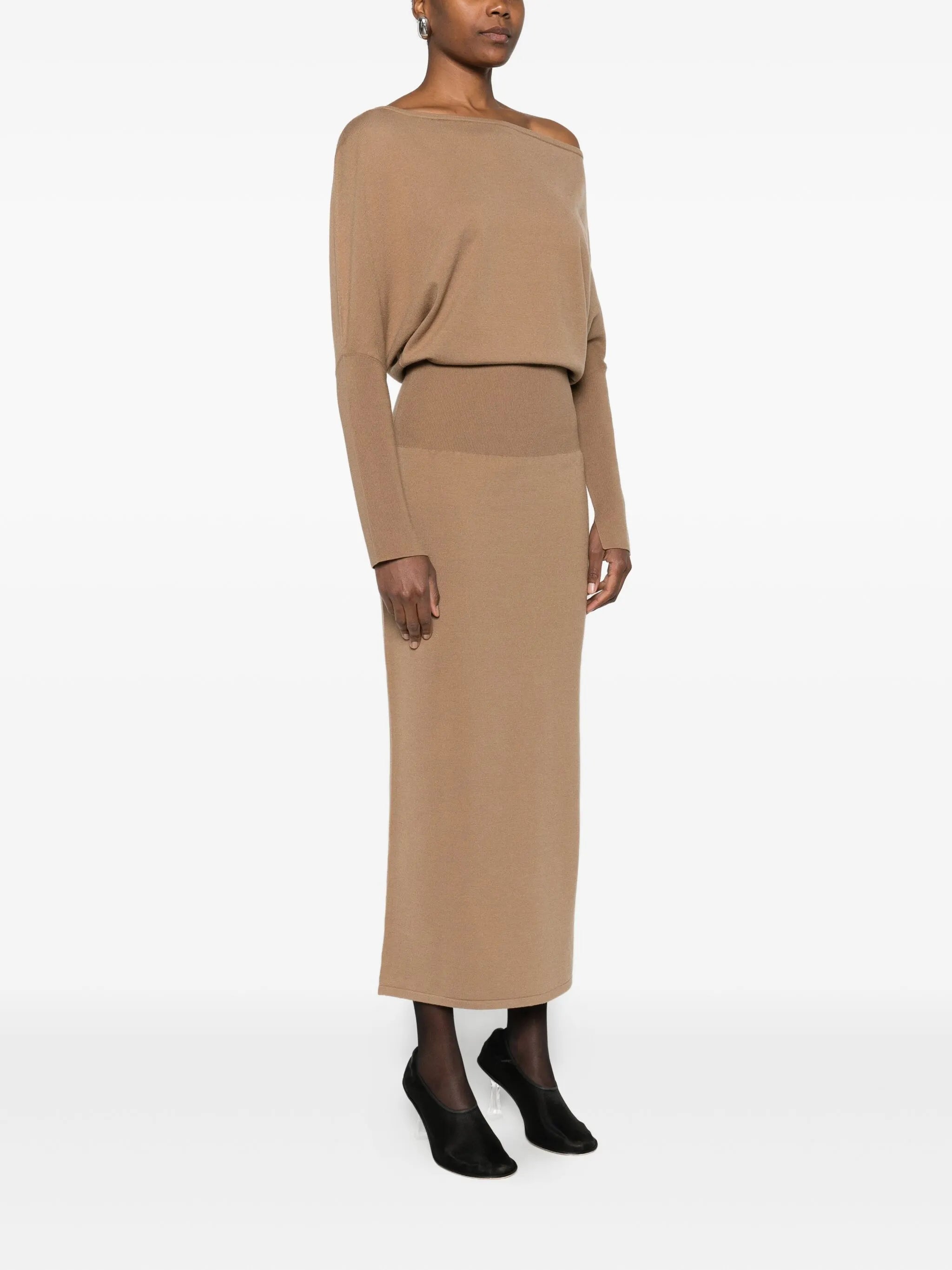 Janese off-shoulder midi dress