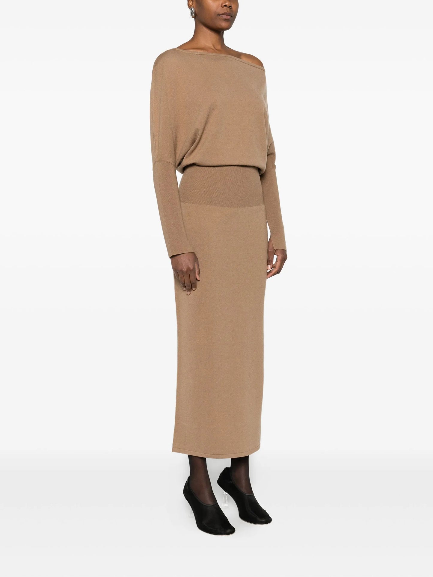 Janese off-shoulder midi dress