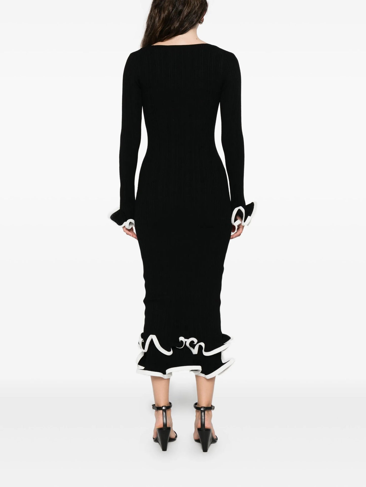Solani ruffled midi dress