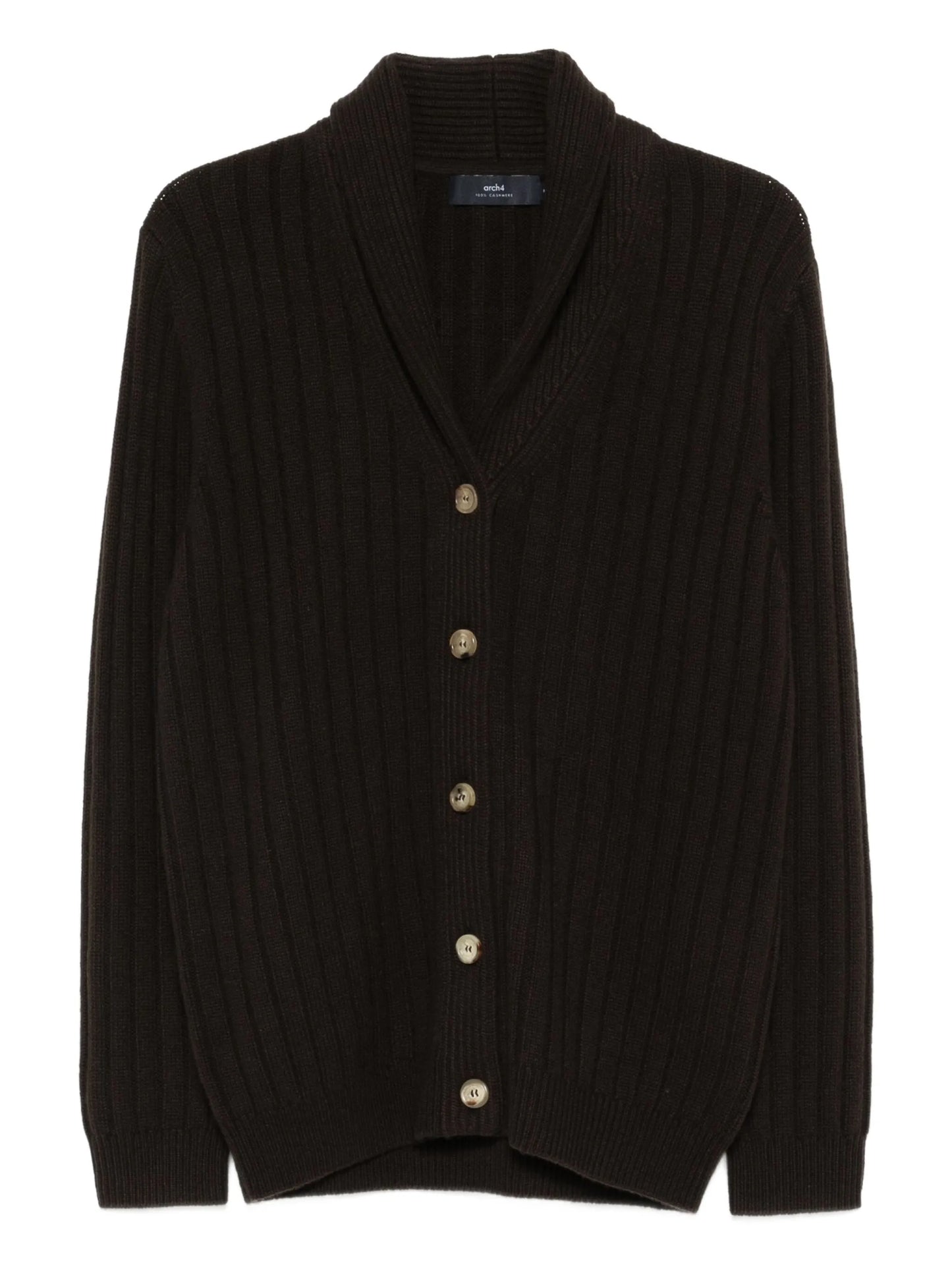 Mr Denver ribbed shawl-collar cardigan