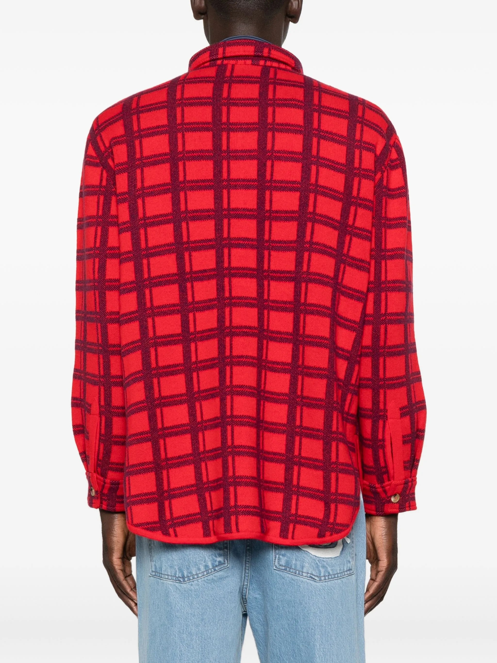 Mr. Young checked cashmere shirt