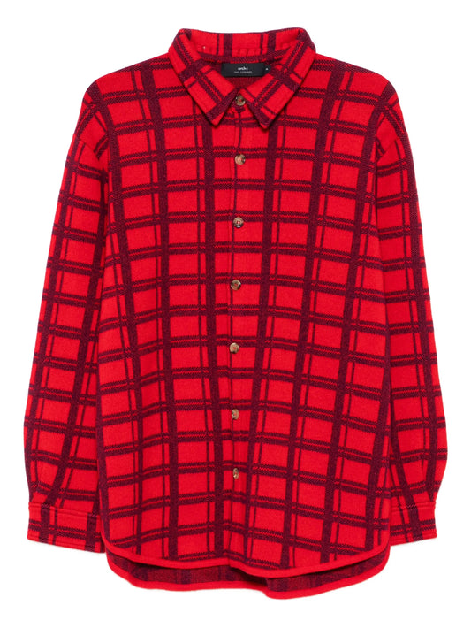 Mr. Young checked cashmere shirt