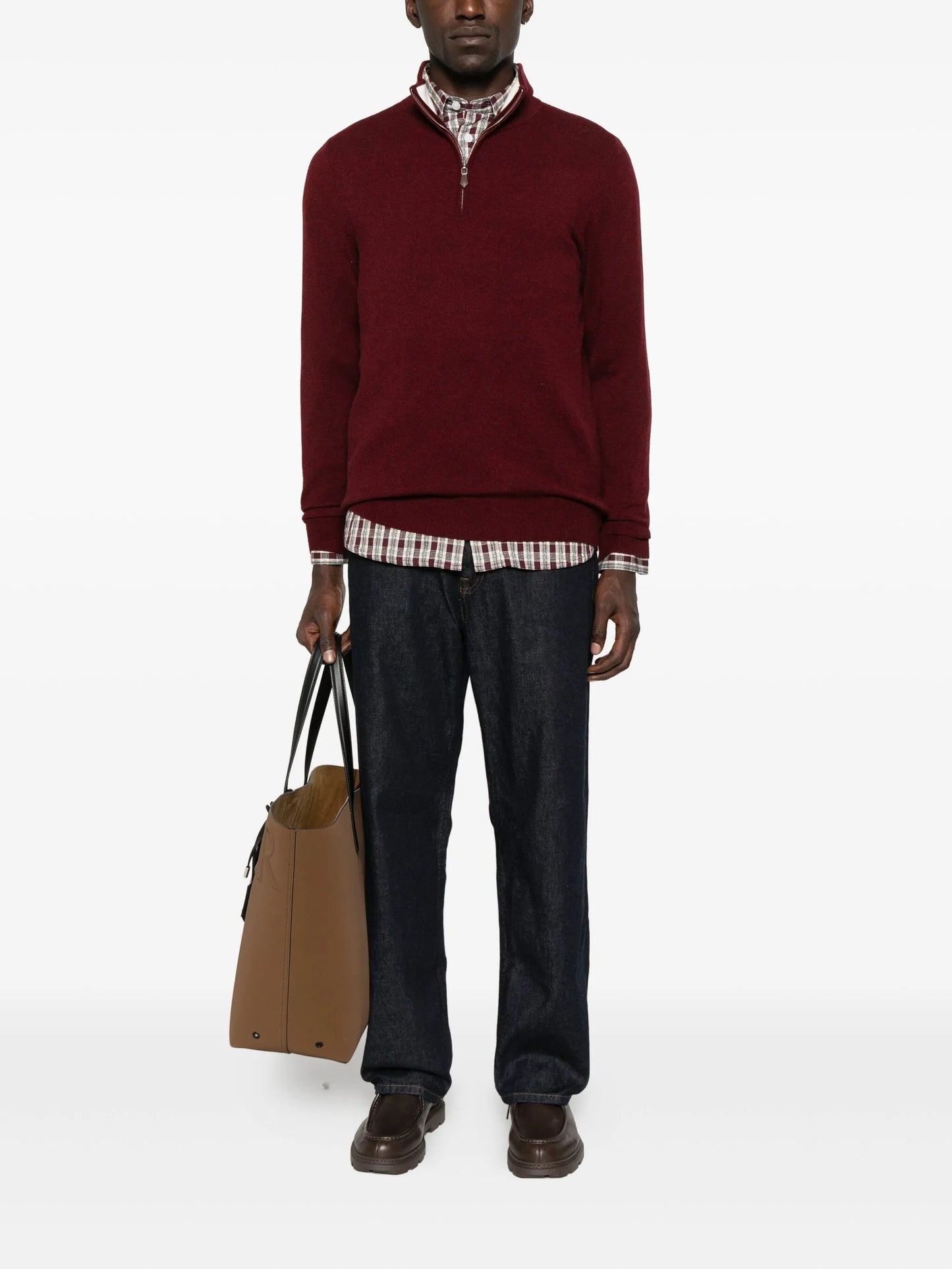 Mr Fenchurch half-zip cashmere sweater