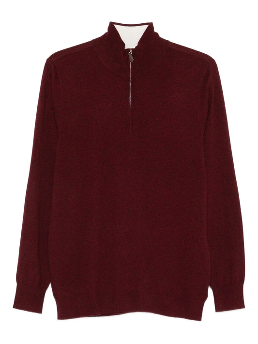 Mr Fenchurch half-zip cashmere sweater