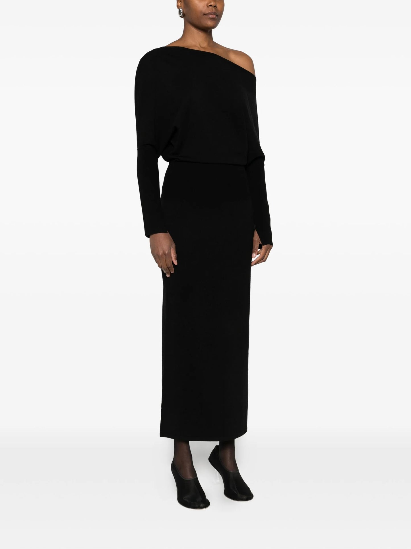 Janese off-shoulder midi dress