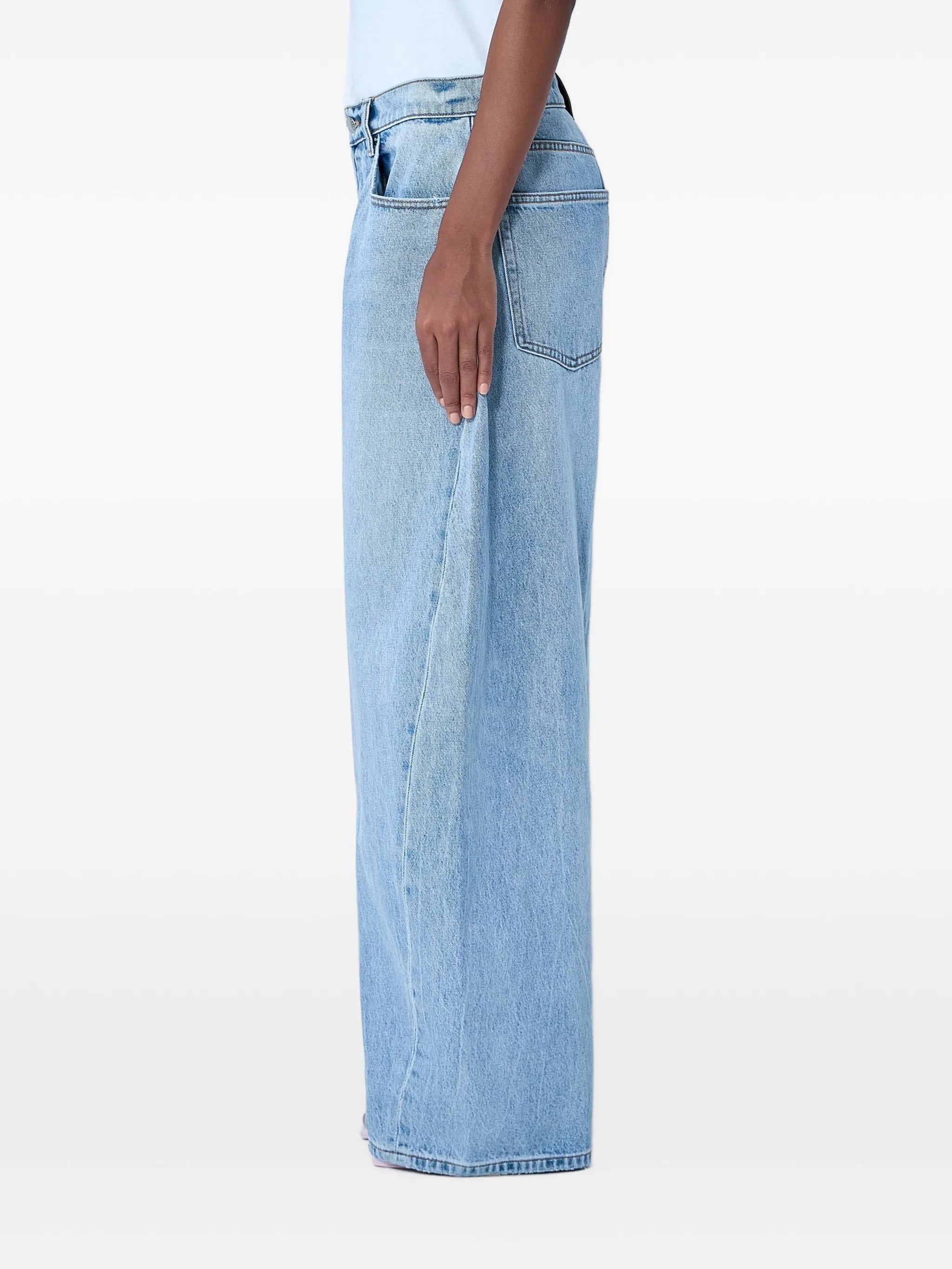 blow-up bleach blue mid-rise jeans
