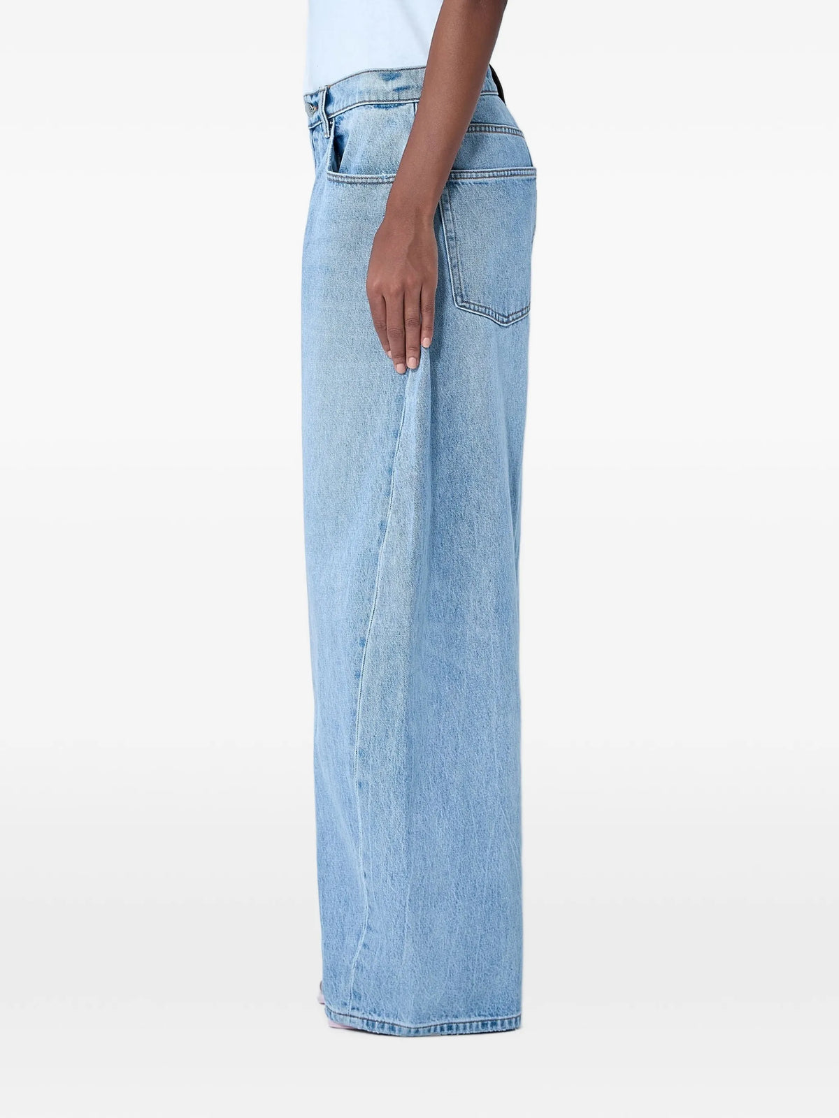 blow-up bleach blue mid-rise jeans