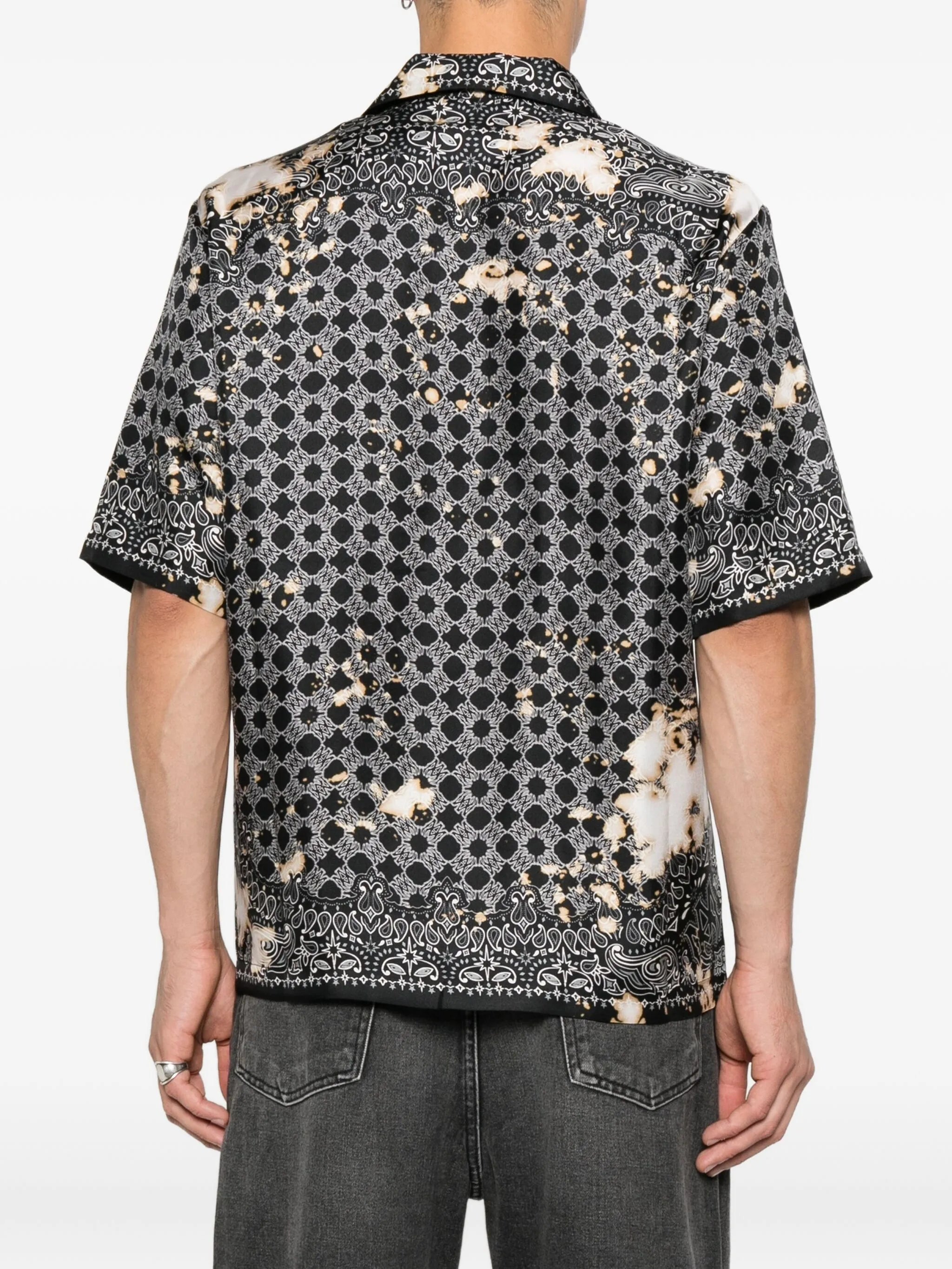 silk bandana-print shirt