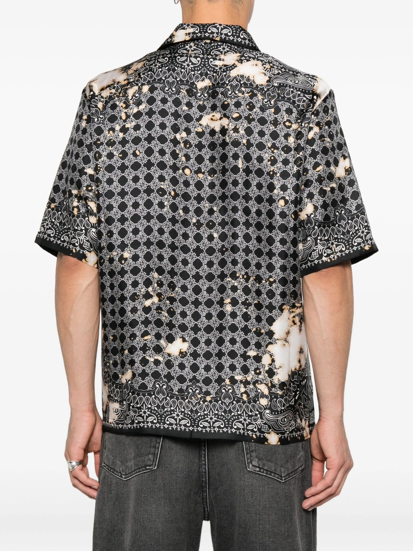 silk bandana-print shirt