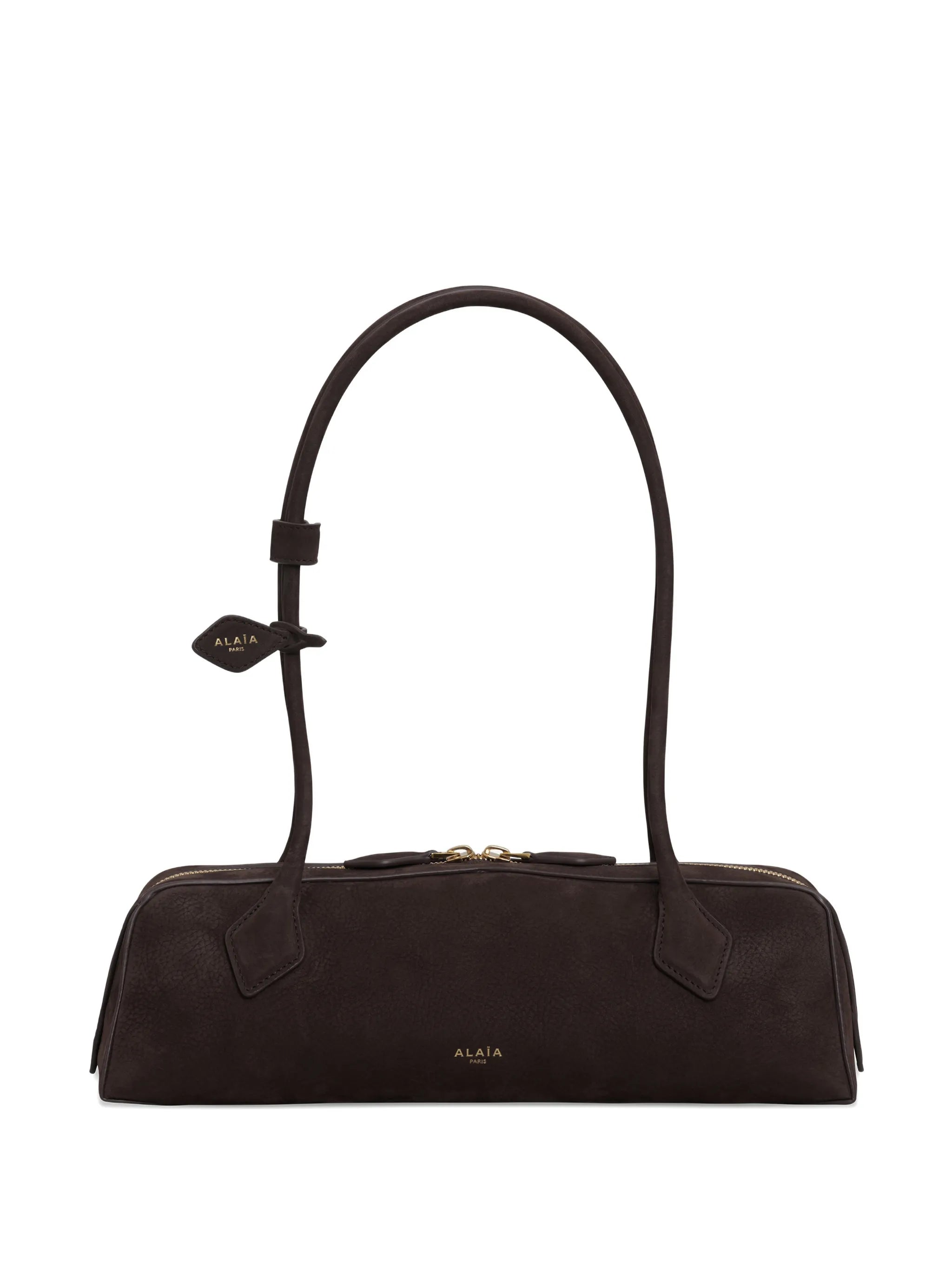 medium Le Teckel suede shoulder bag