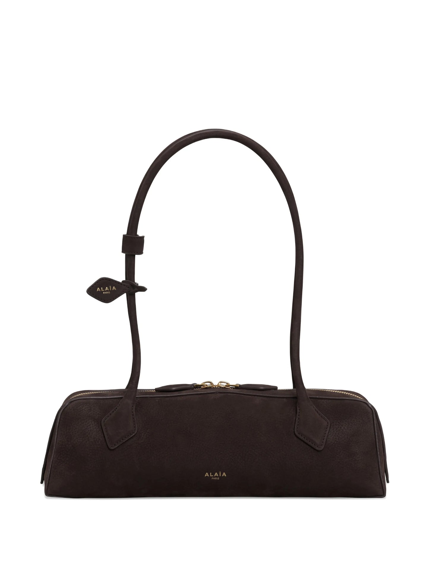 medium Le Teckel suede shoulder bag