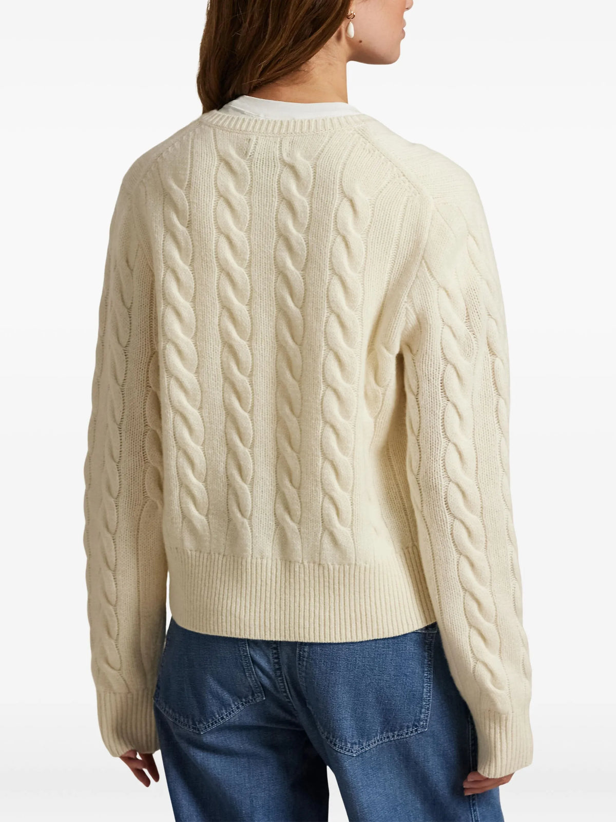 cable-knit cardigan