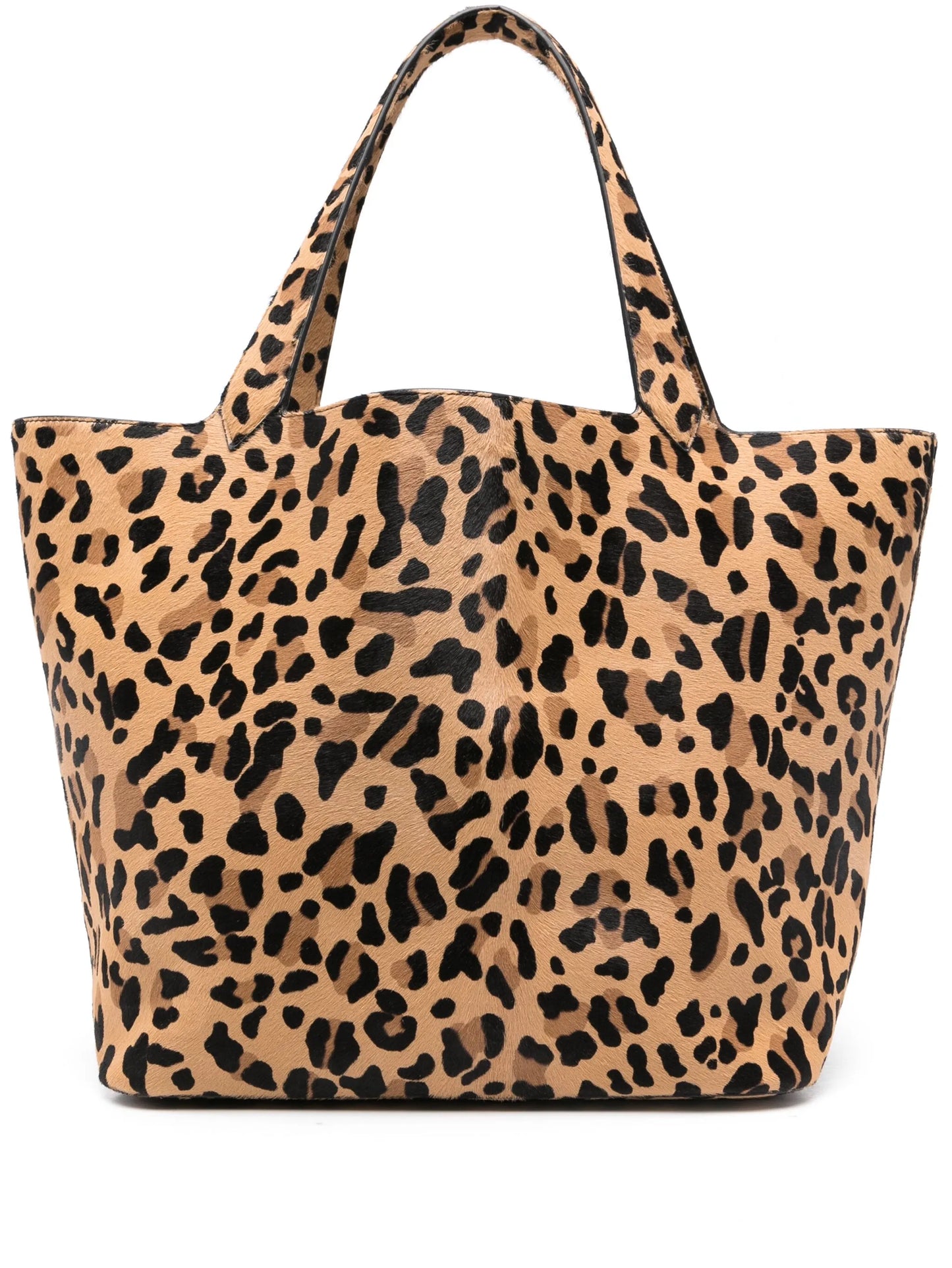 leopard-print tote bag