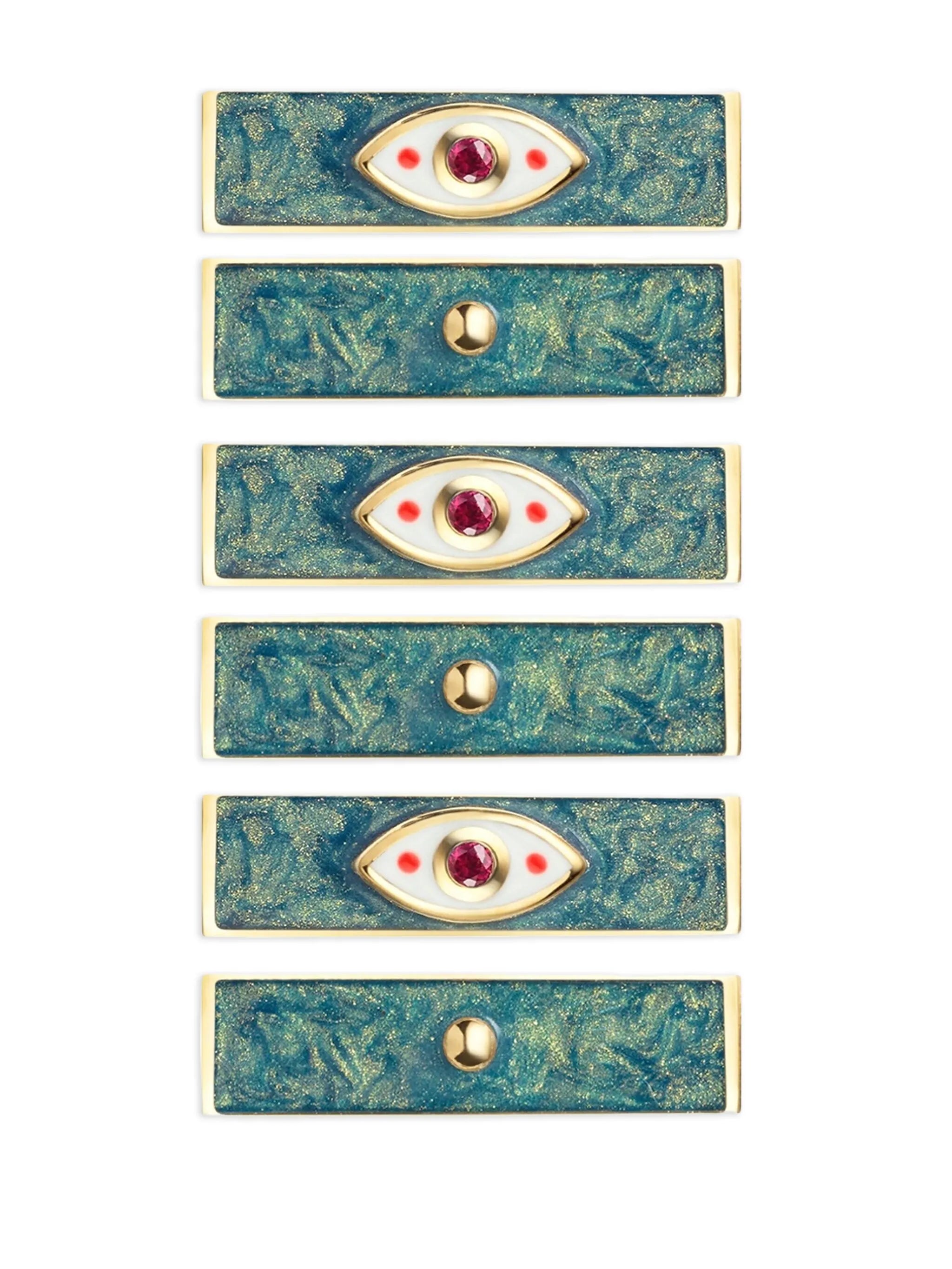 beaded eye-charm necklace