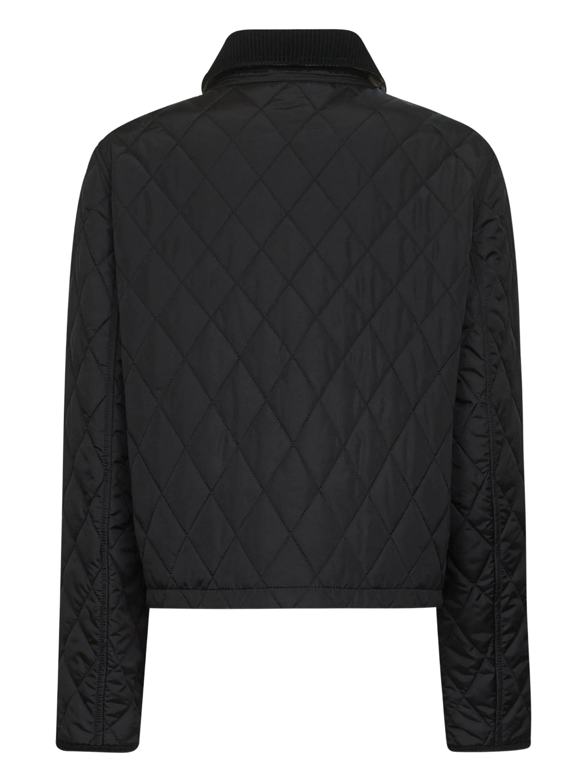 diamond-quilted jacket