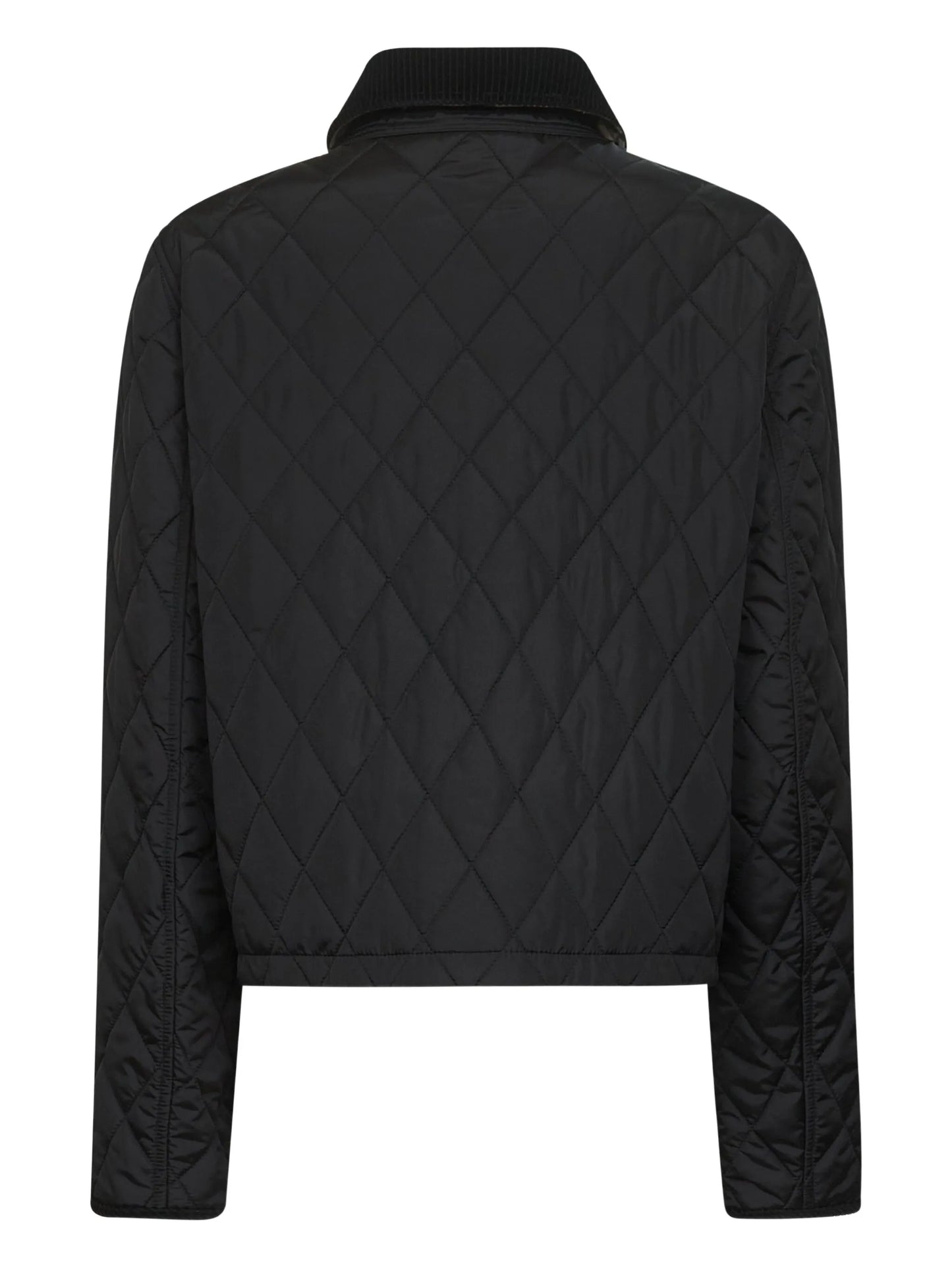 diamond-quilted jacket