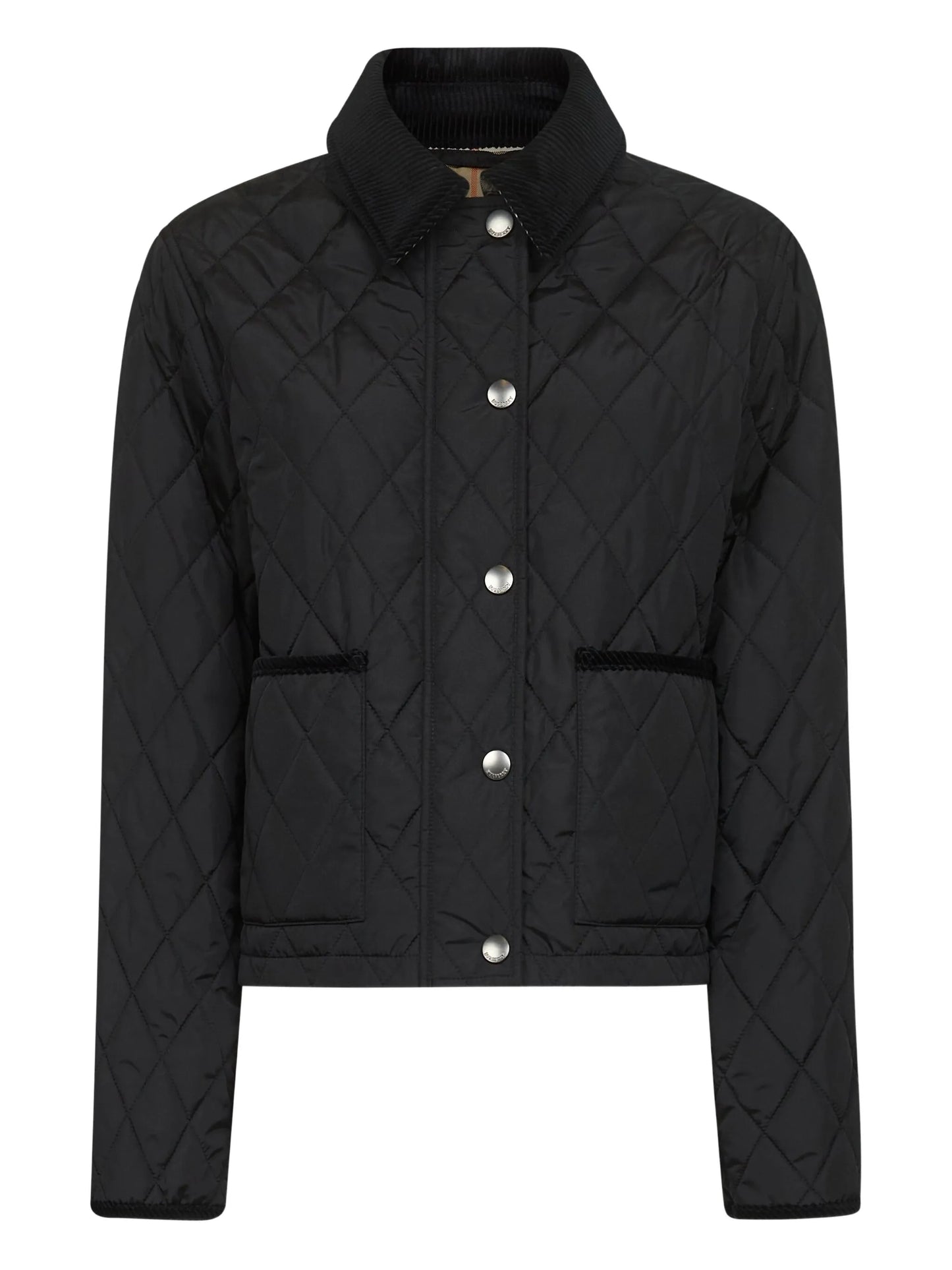 diamond-quilted jacket
