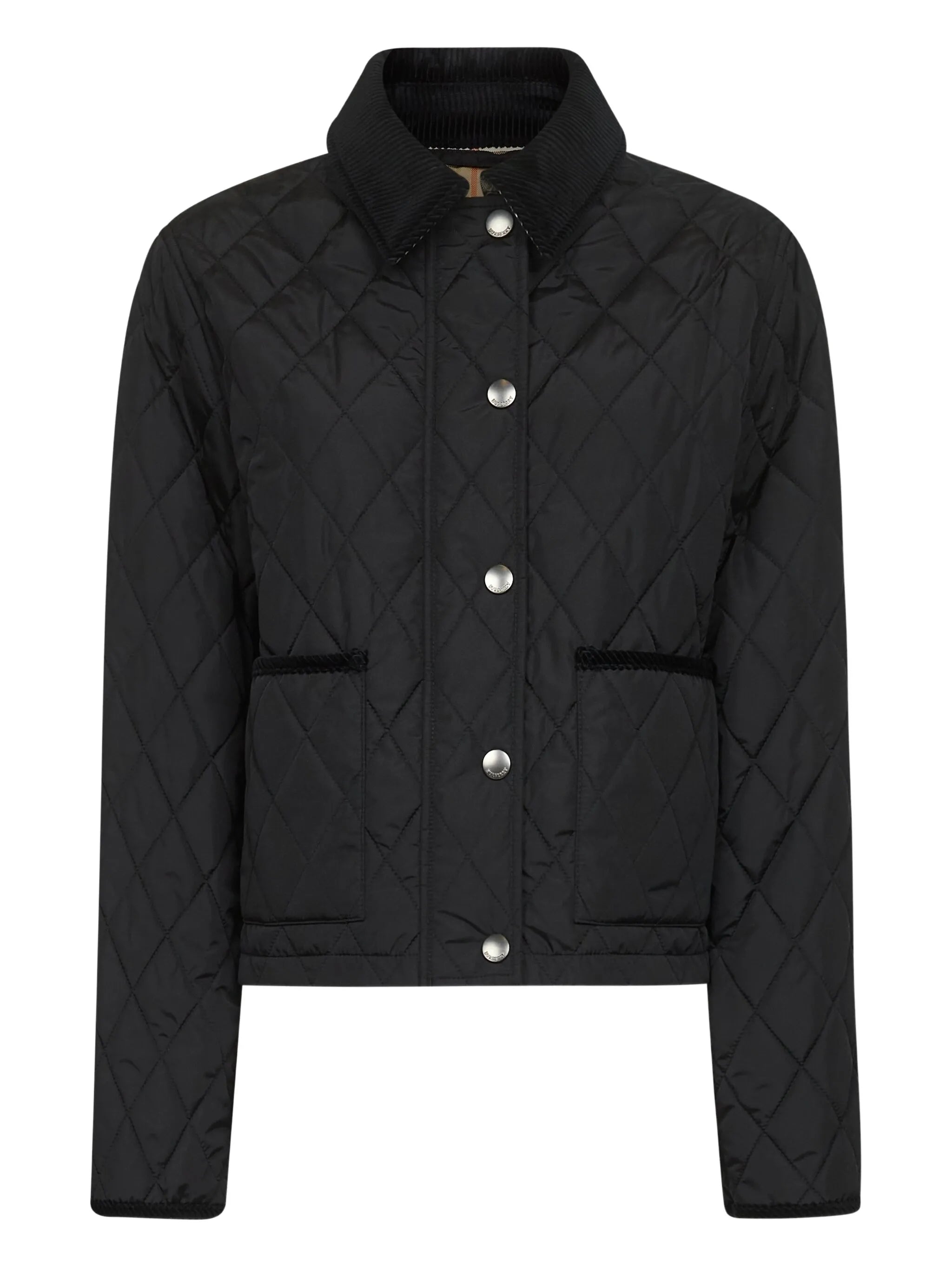 diamond-quilted jacket