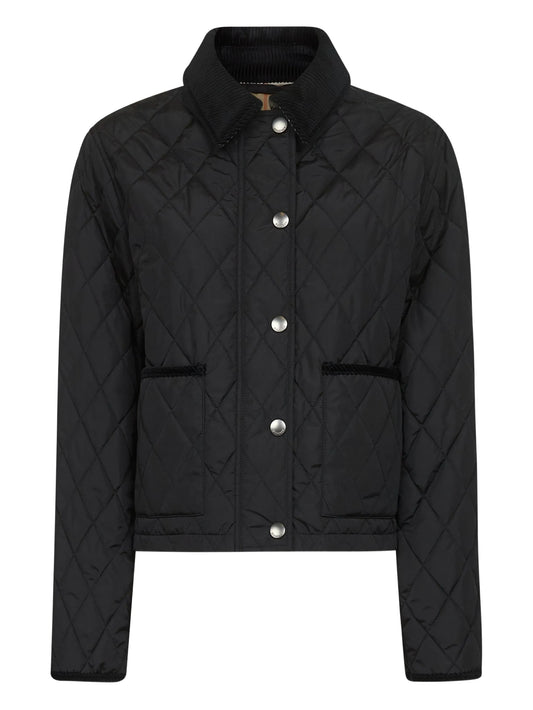 diamond-quilted jacket