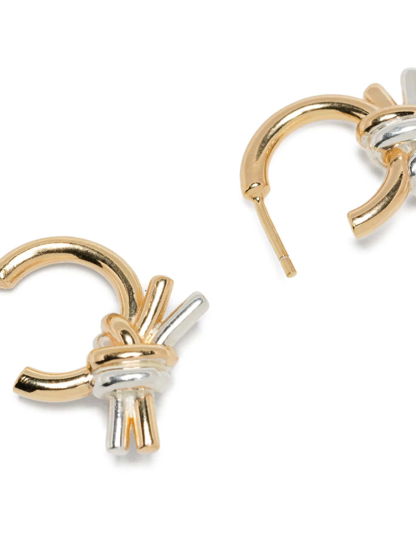 knot-design hoop earrings