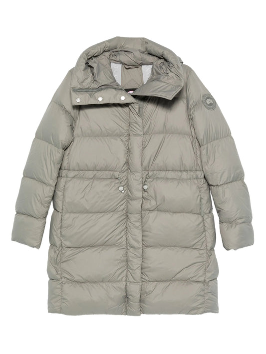 hooded padded coat