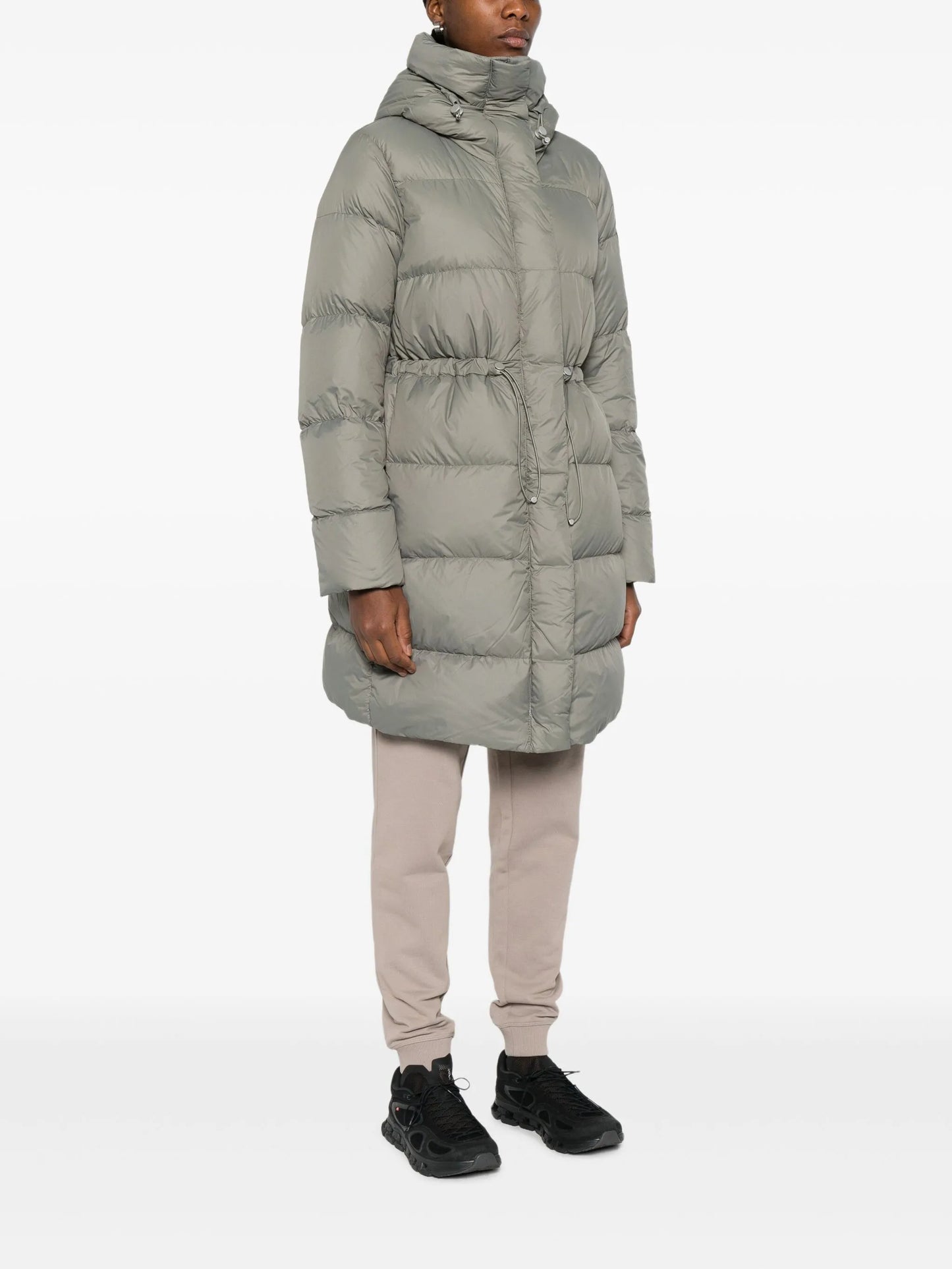 hooded padded coat