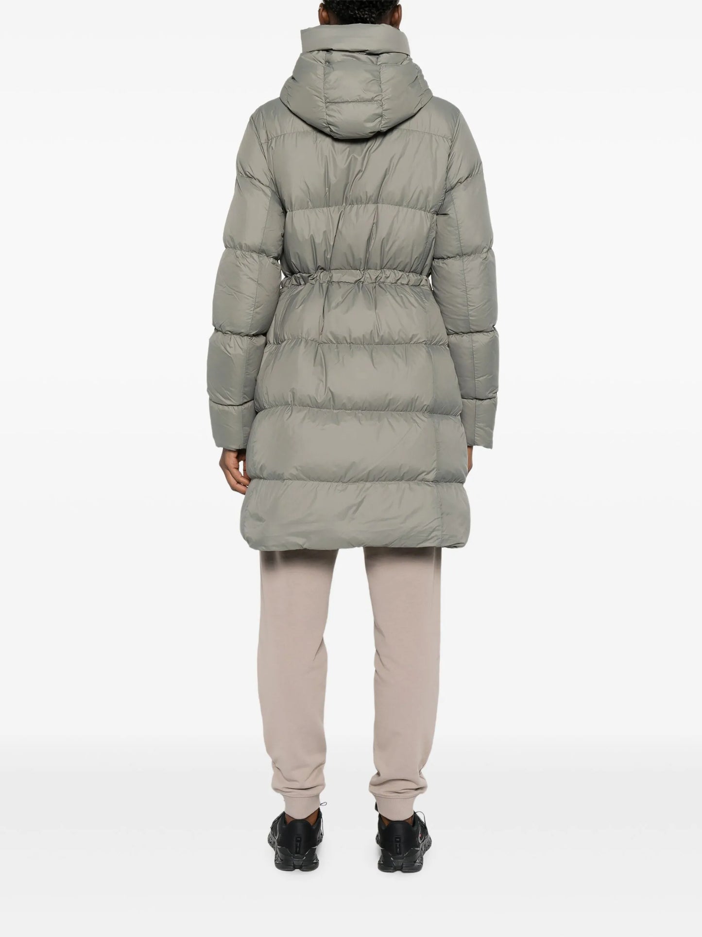 hooded padded coat