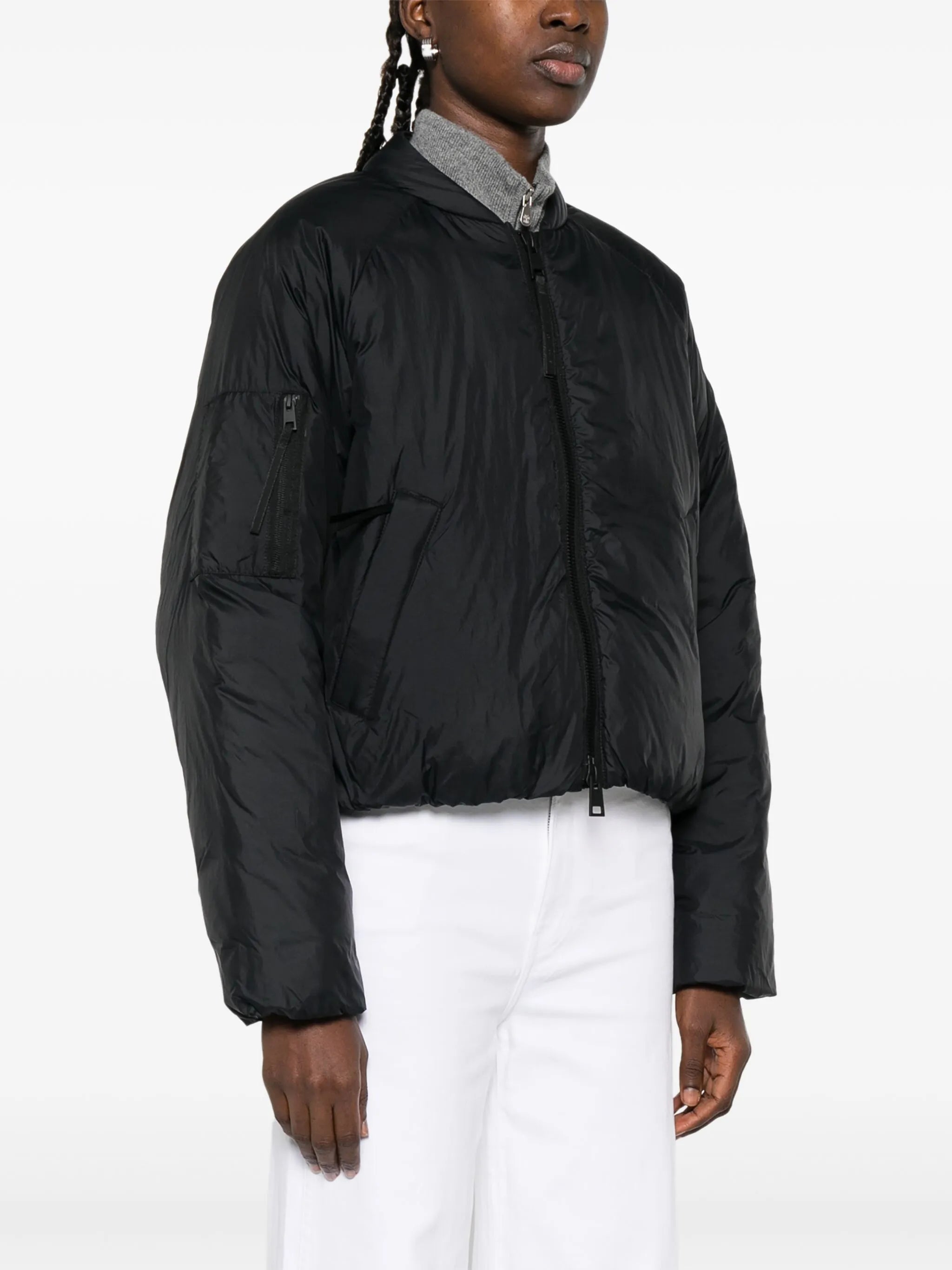 Elba zip-up bomber jacket