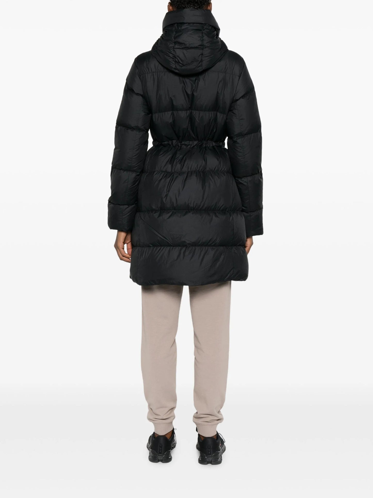 padded hooded coat