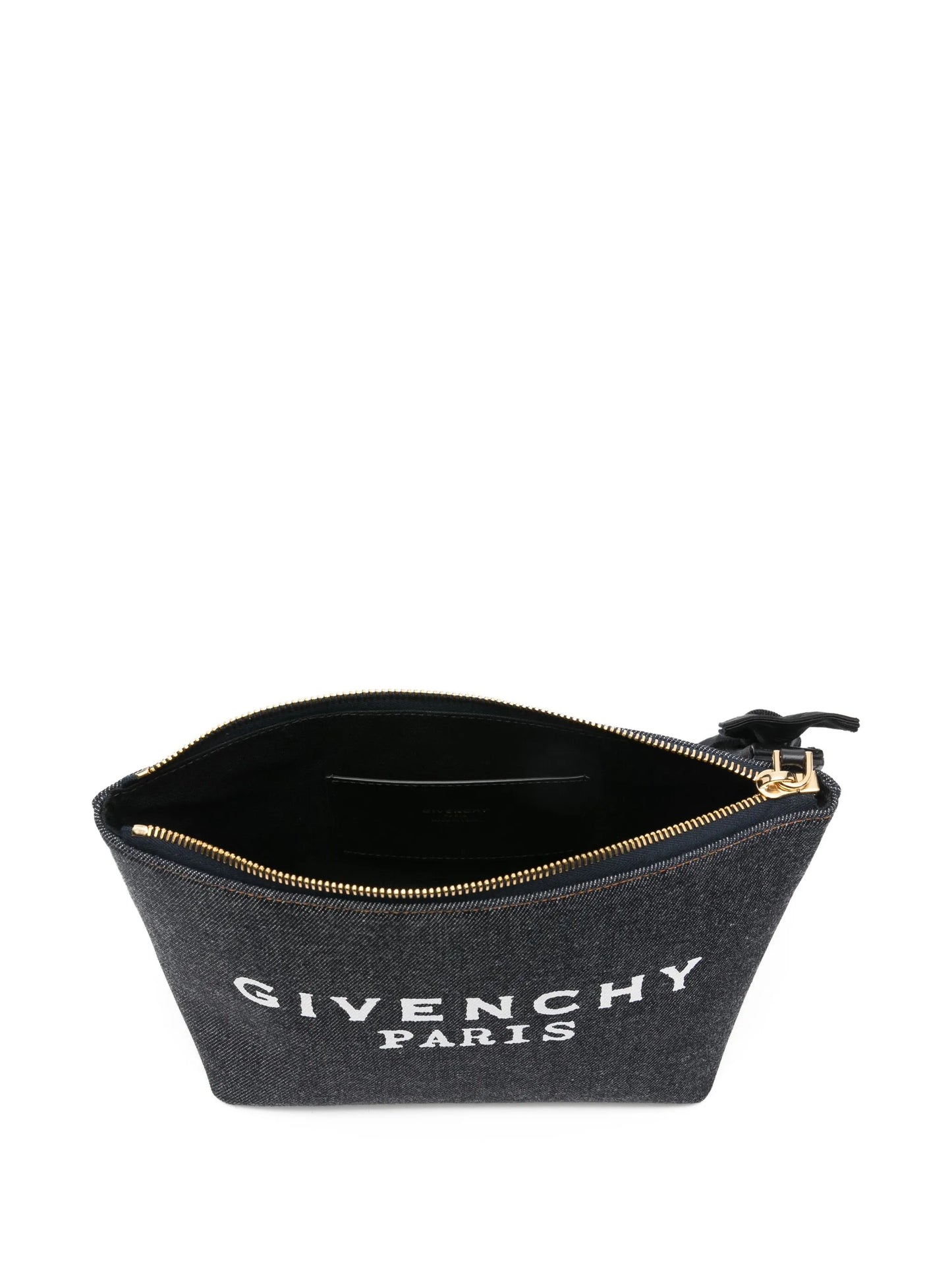 logo bow small make up bag
