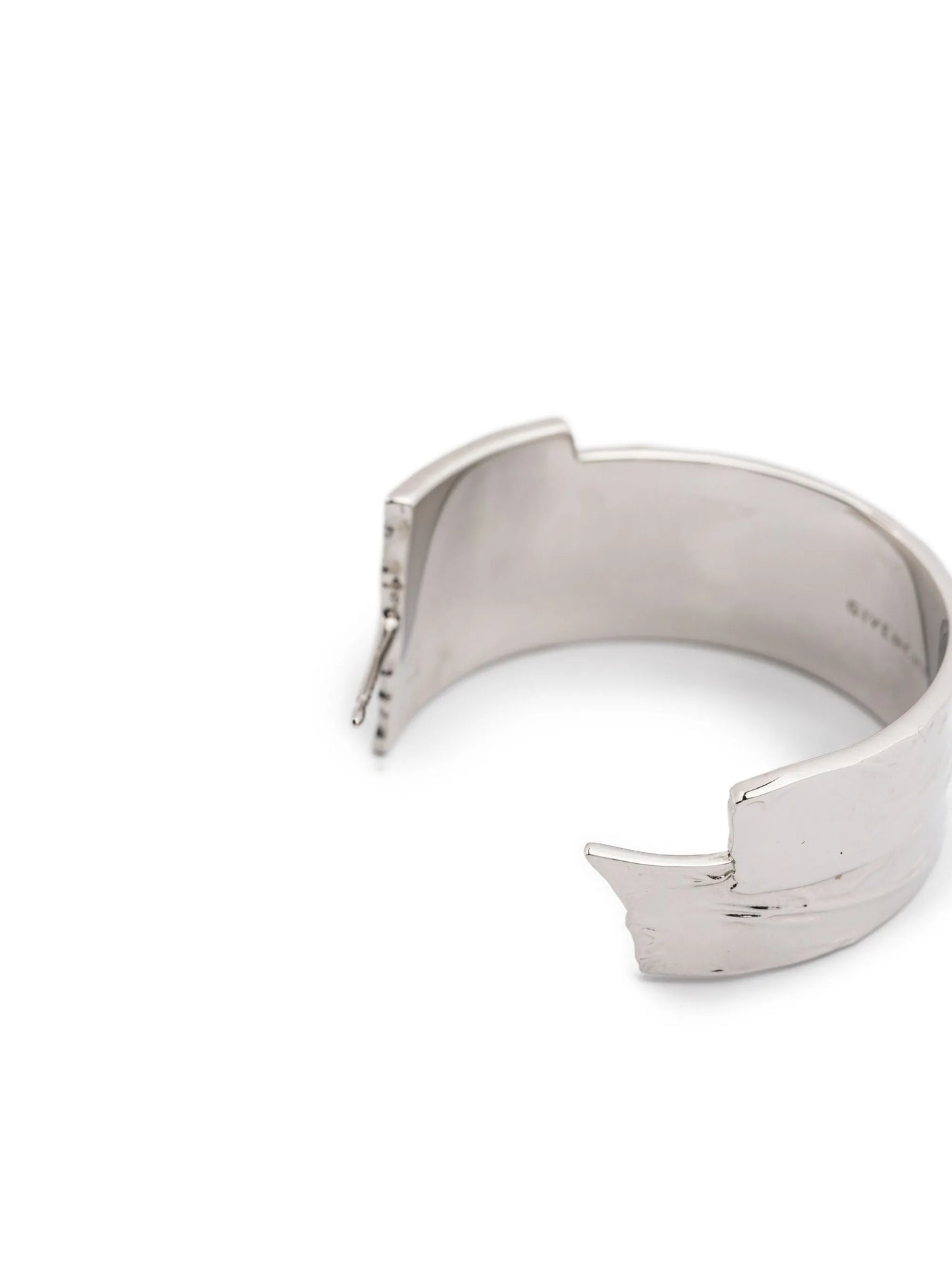 logo-engraved hoop earrings