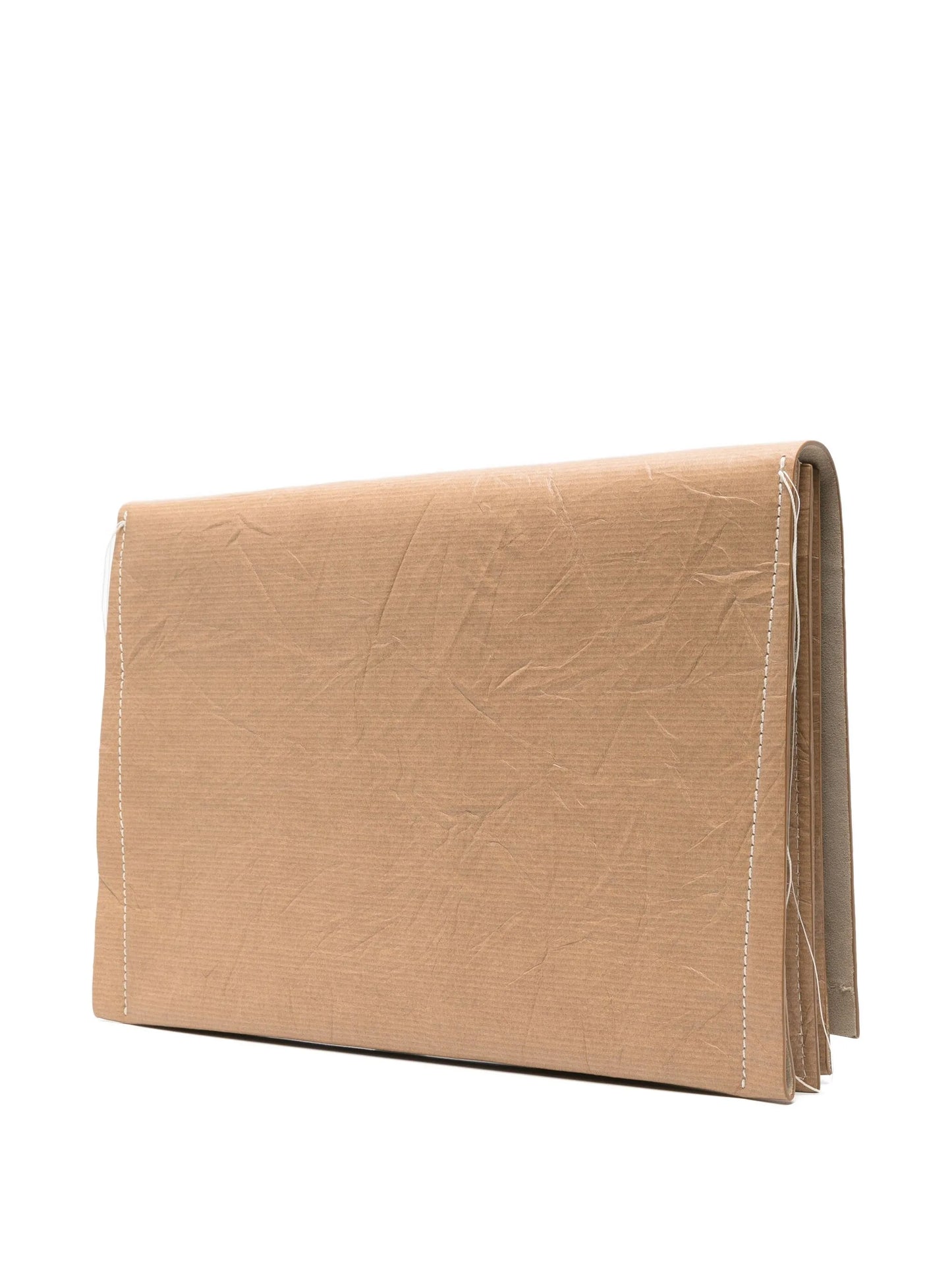 logo-print clutch bag
